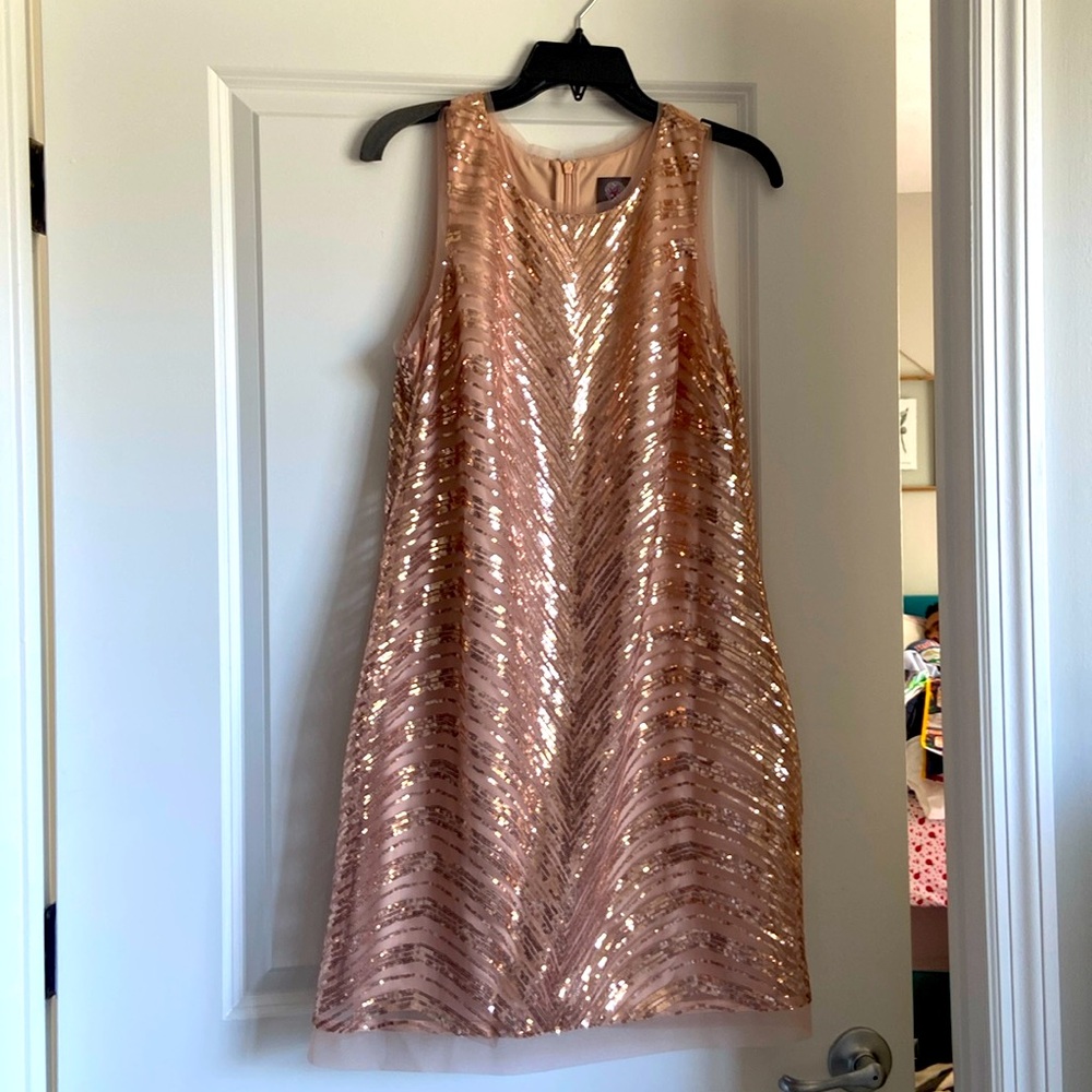 A-line mini sequined semi- formal dress / cocktail